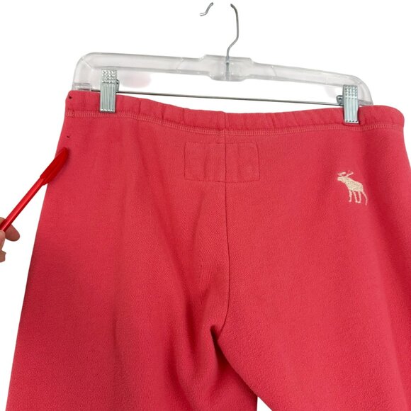 Abercrombie & Fitch Jogger Women's XS Y2K 90's Logo Drawstring Sweatpants Moose - Picture 4 of 12